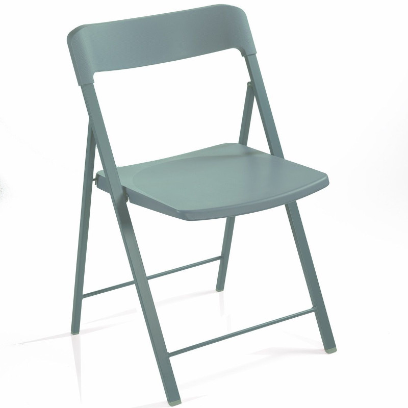 6 sedie pieghevoli Zeta in acciaio e plastica multicolor